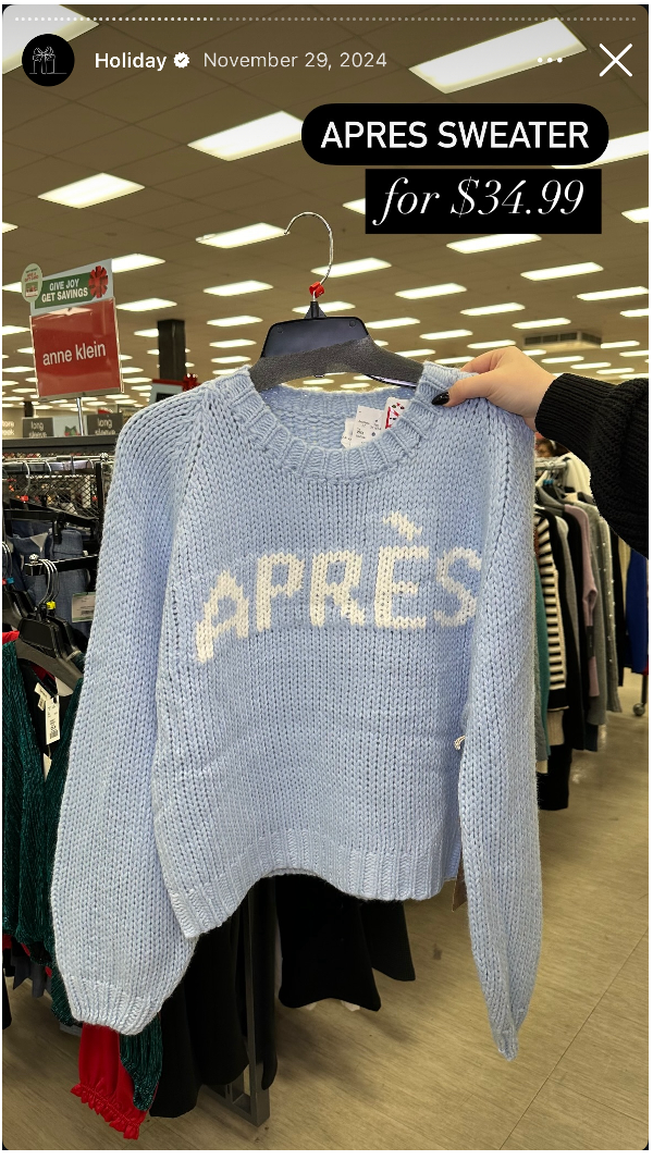 Winners apres sweater product photo